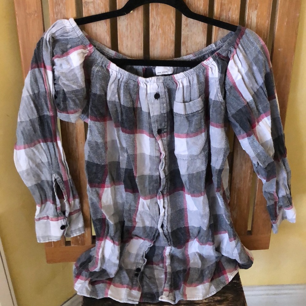 Plaid flannel girlie shirt